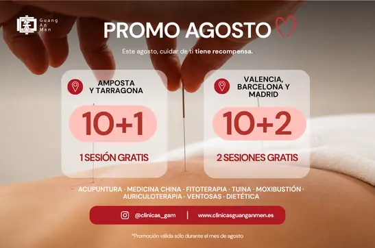 Este mes de julio llévate 1 sesión GRATIS al comprar tu bono de 10 sesiones | Clínicas Guang An Men | Clínicas de Acupuntura